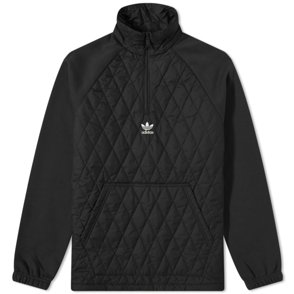 ADIDAS QUILTED HALF-ZIP PULLOVER SM